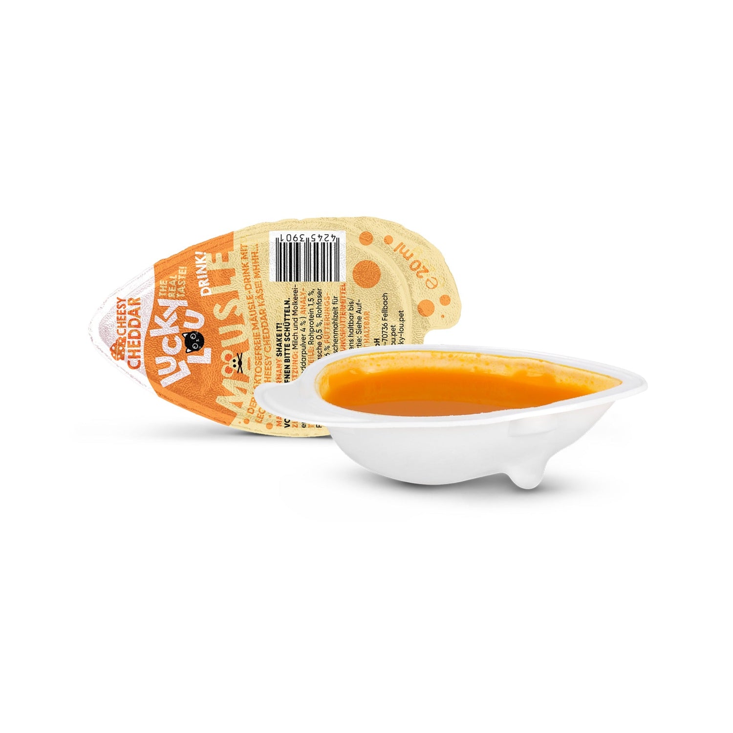 Lucky Lou Mäusle Drink - Snack Cheddar, Katzensnack - Woofshack