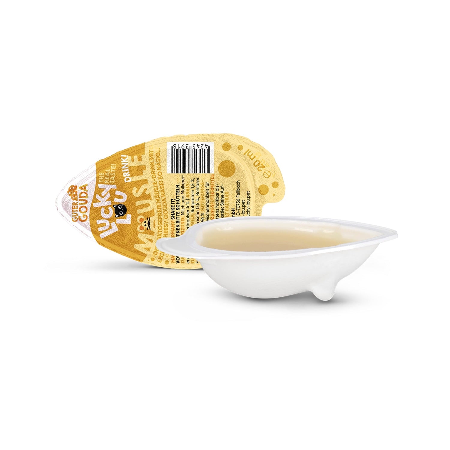 Lucky Lou Mäusle Drink - Snack Gouda, Katzensnack - Woofshack