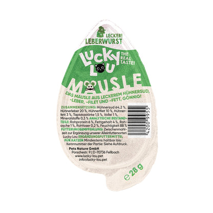Lucky Lou Mäusle Leberwurst, Katzensnack - Woofshack