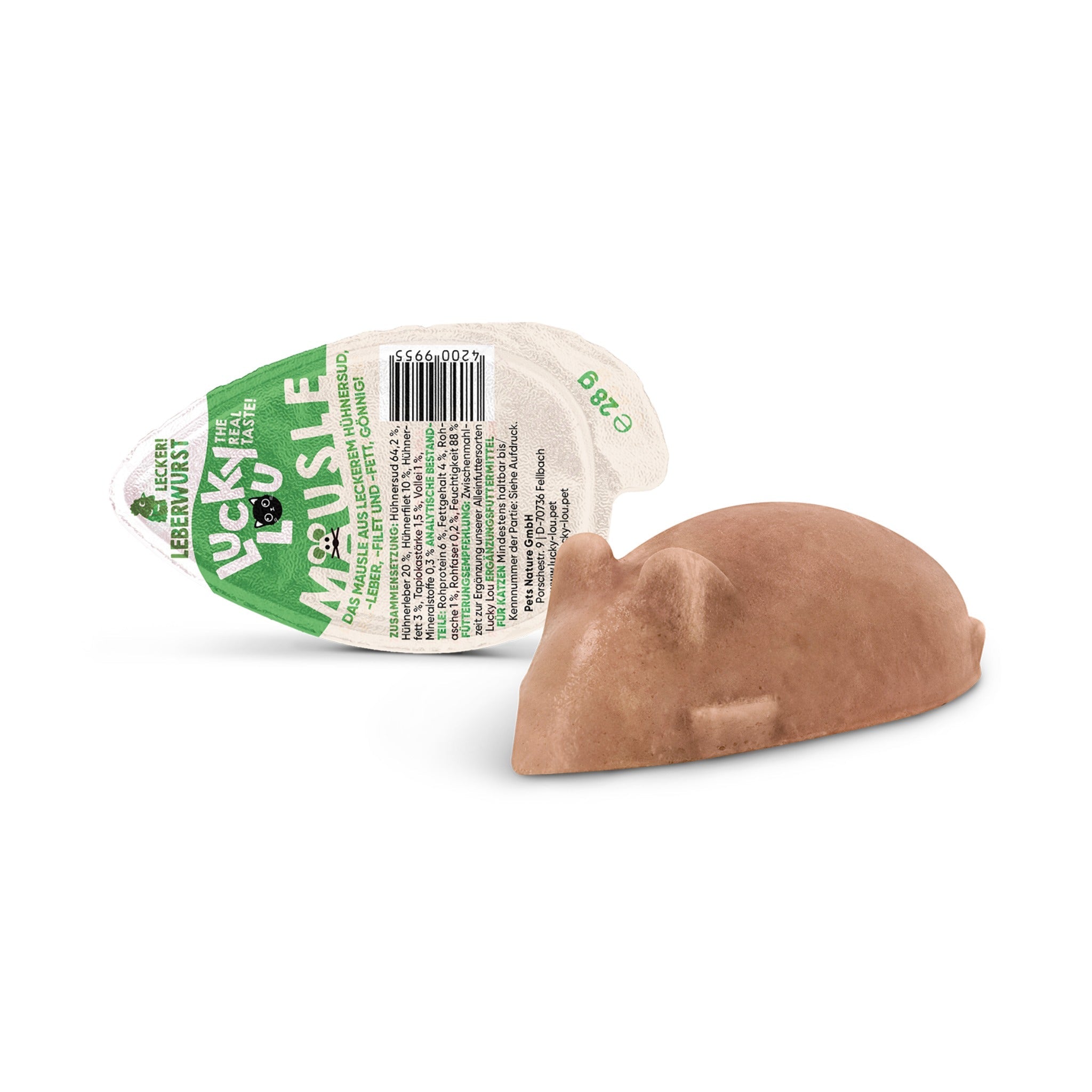 Lucky Lou Mäusle Leberwurst, Katzensnack - Woofshack