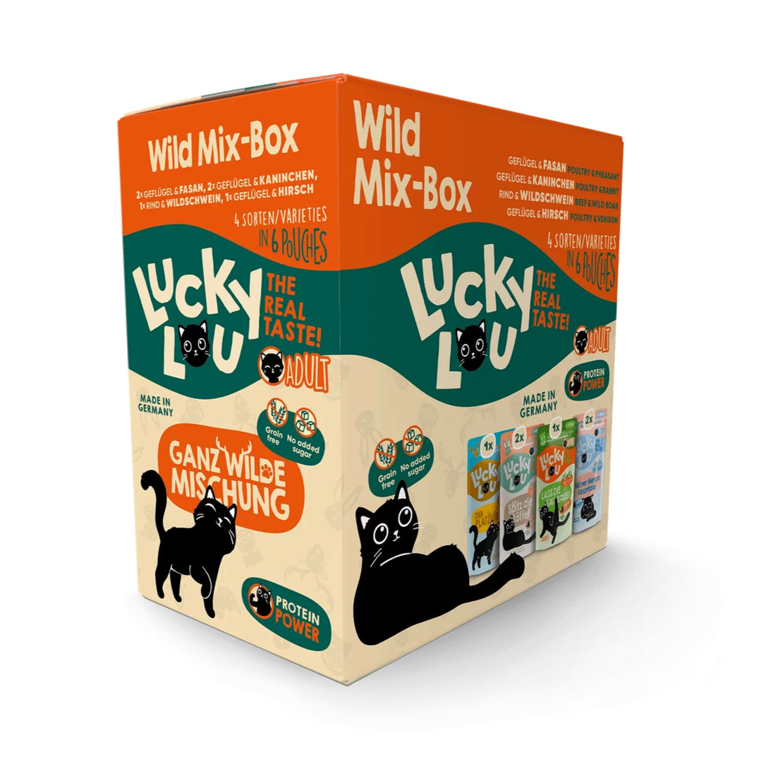 Lucky Lou Pouch Life Stage Adult Wild - Mix, Katzen Nassfutter - Woofshack