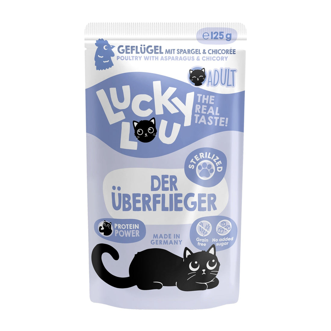 Lucky Lou Pouch Lifestage Sterilized Geflügel, Katzen Nassfutter - Woofshack