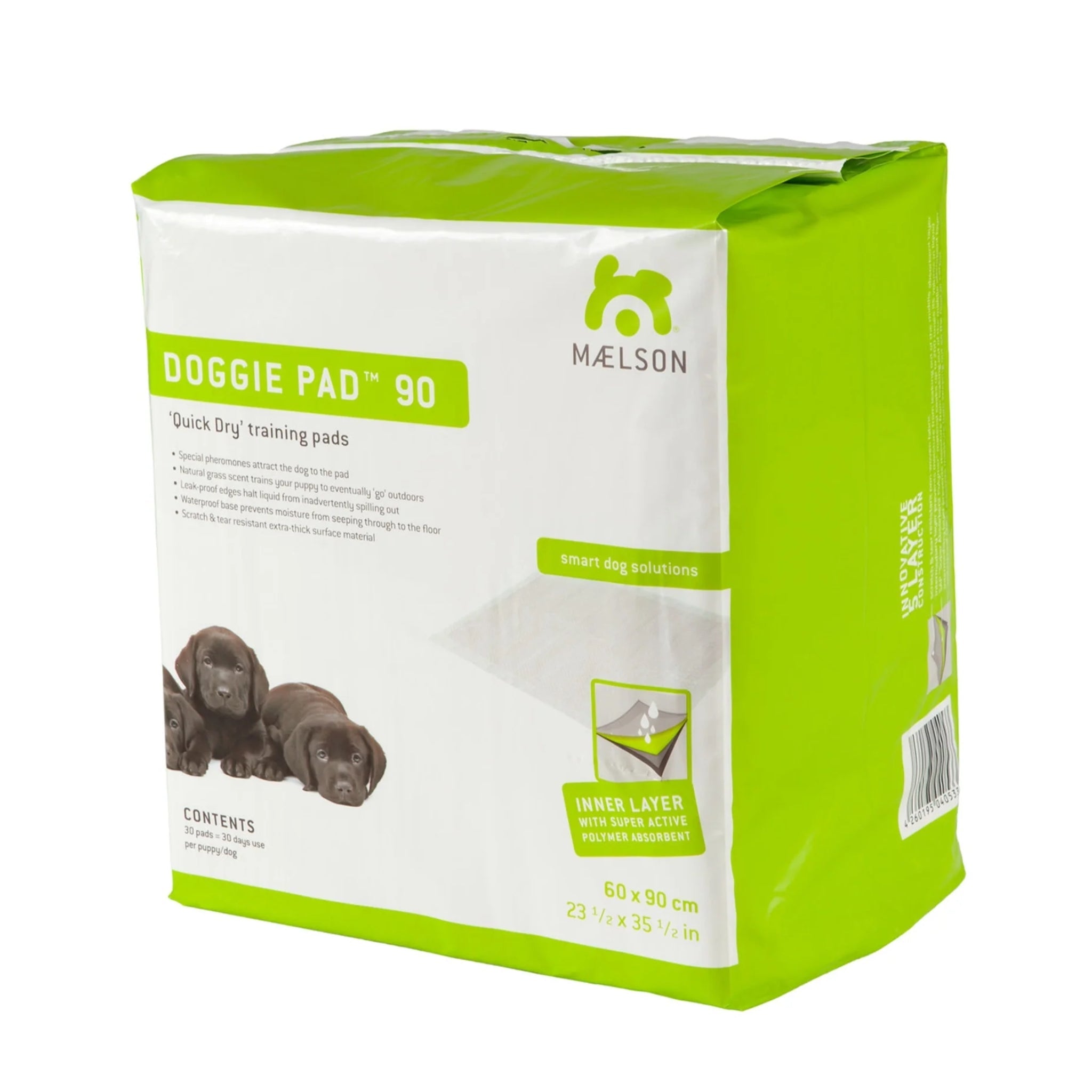 Maelson Doggie Pad – Saugstarke Trainingsunterlagen für Welpen und inkontinente Hunde - Woofshack