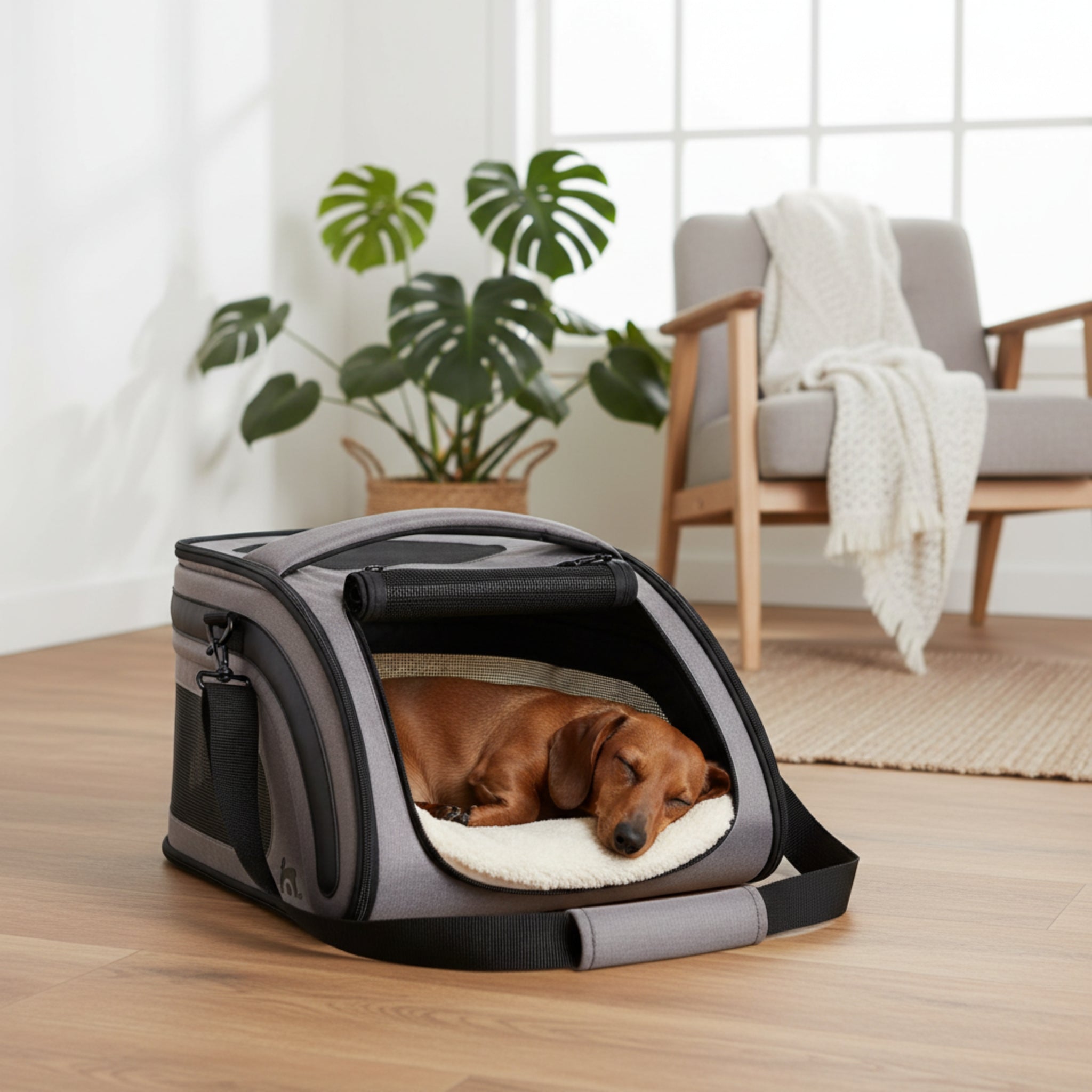 Maelson Snuggle Kennel Hundetransportbox – Flugzeug &amp; Auto - Woofshack