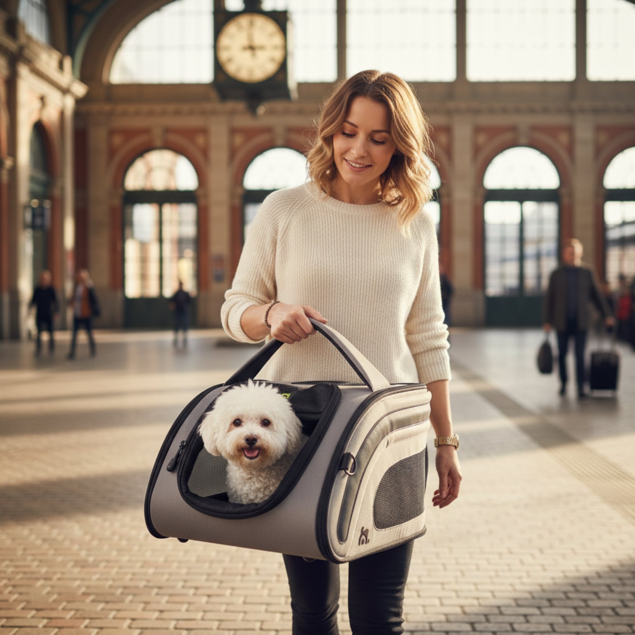 Maelson Snuggle Kennel Hundetransportbox – Flugzeug &amp; Auto - Woofshack