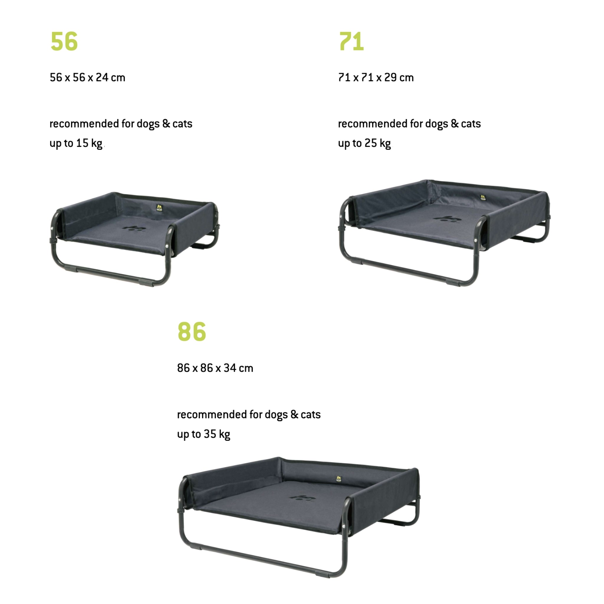 Maelson Soft Bed – Faltbares Haustierbett erhöht &amp; waschbar - Woofshack