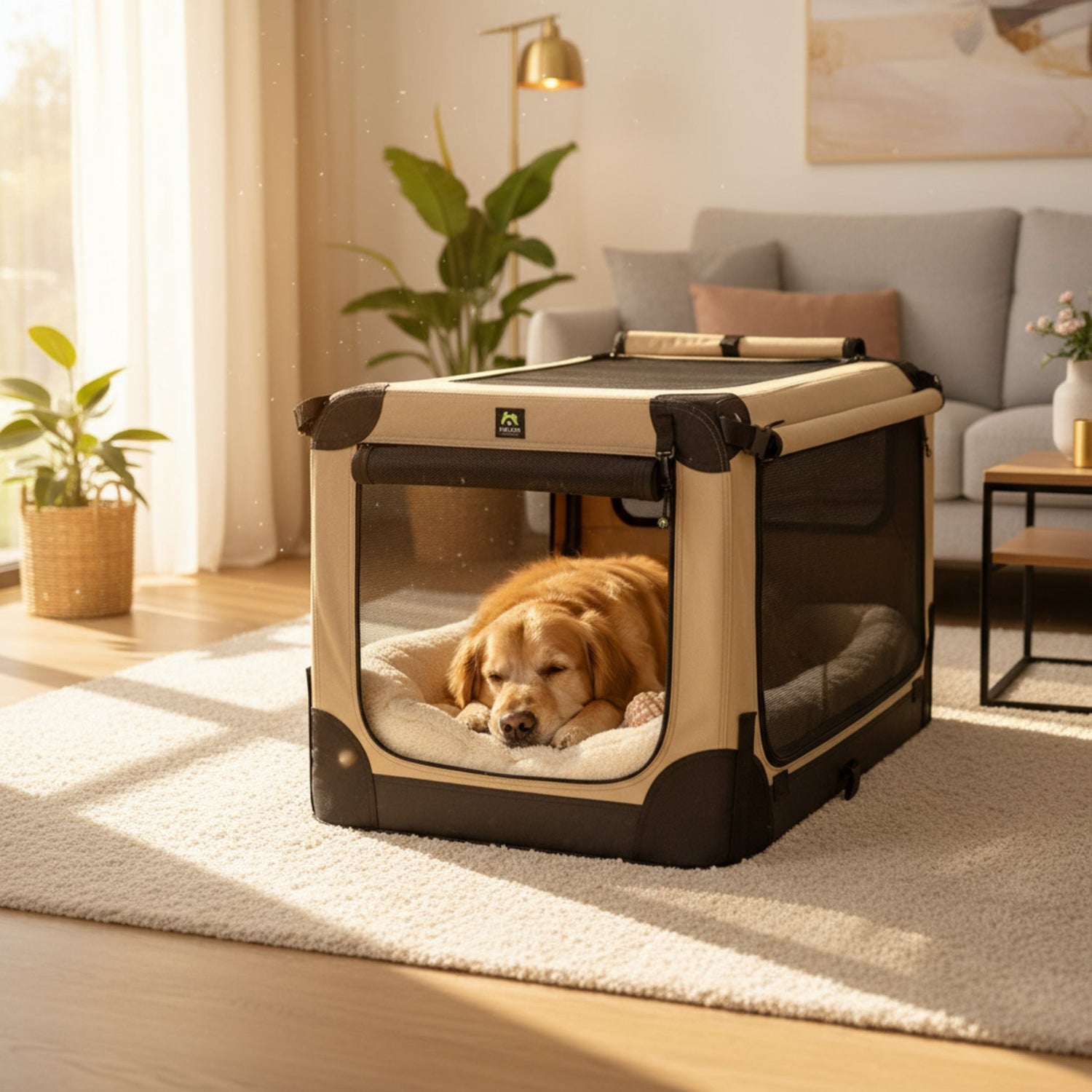 Maelson Soft Kennel, Faltbare Hunde Transportbox - Woofshack