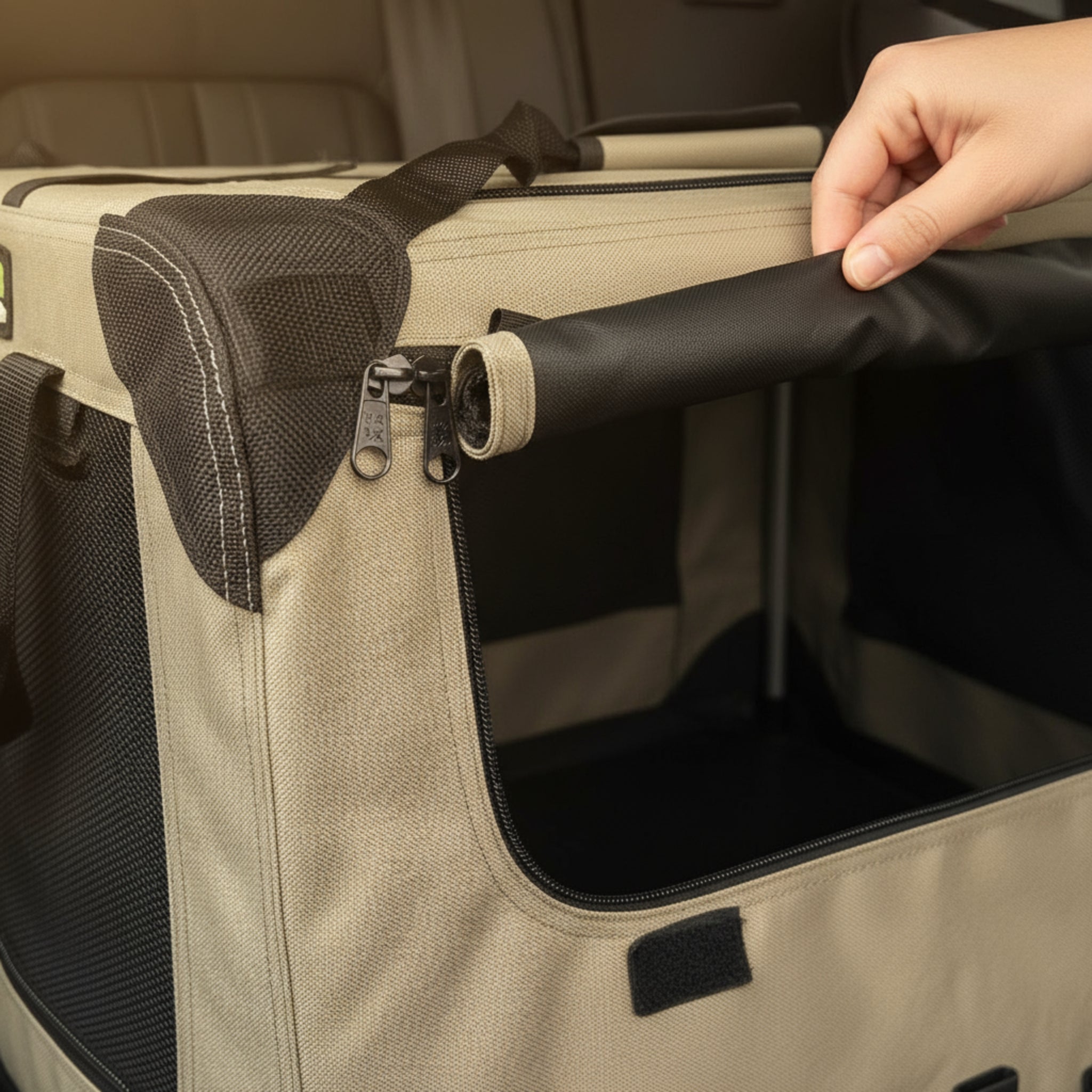 Maelson Soft Kennel, Faltbare Hunde Transportbox - Woofshack