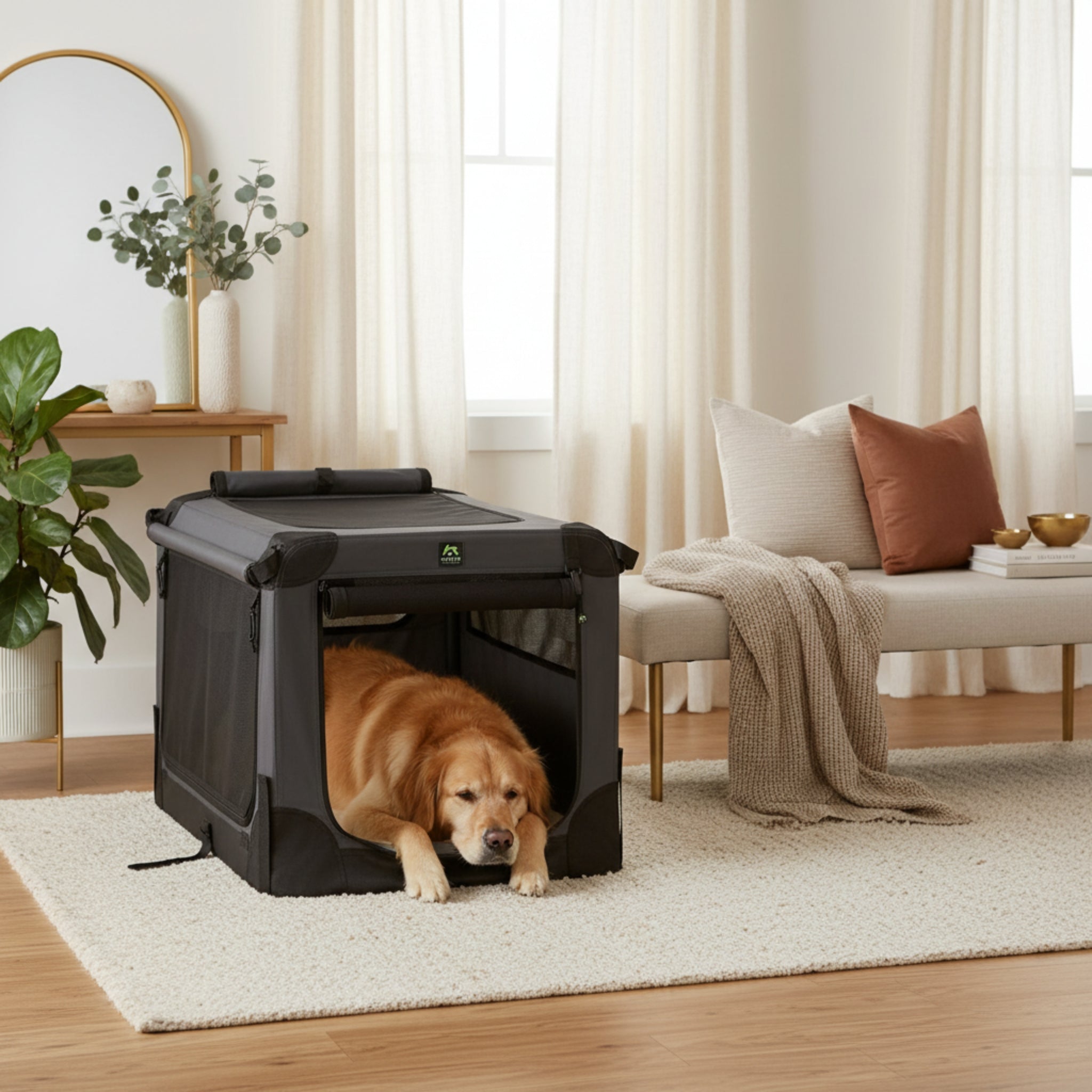 Maelson Soft Kennel, Faltbare Hunde Transportbox - Woofshack