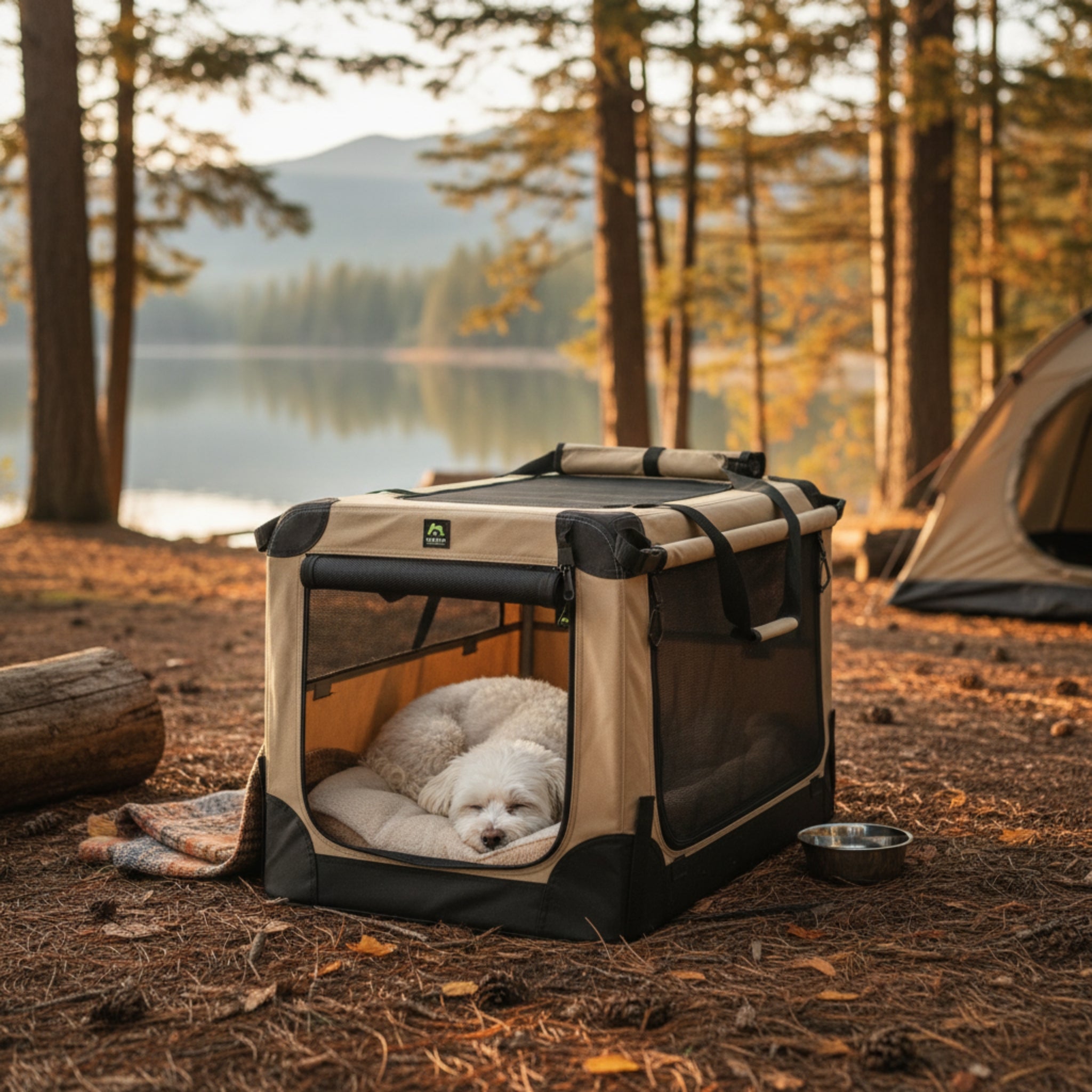 Maelson Soft Kennel, Faltbare Hunde Transportbox - Woofshack