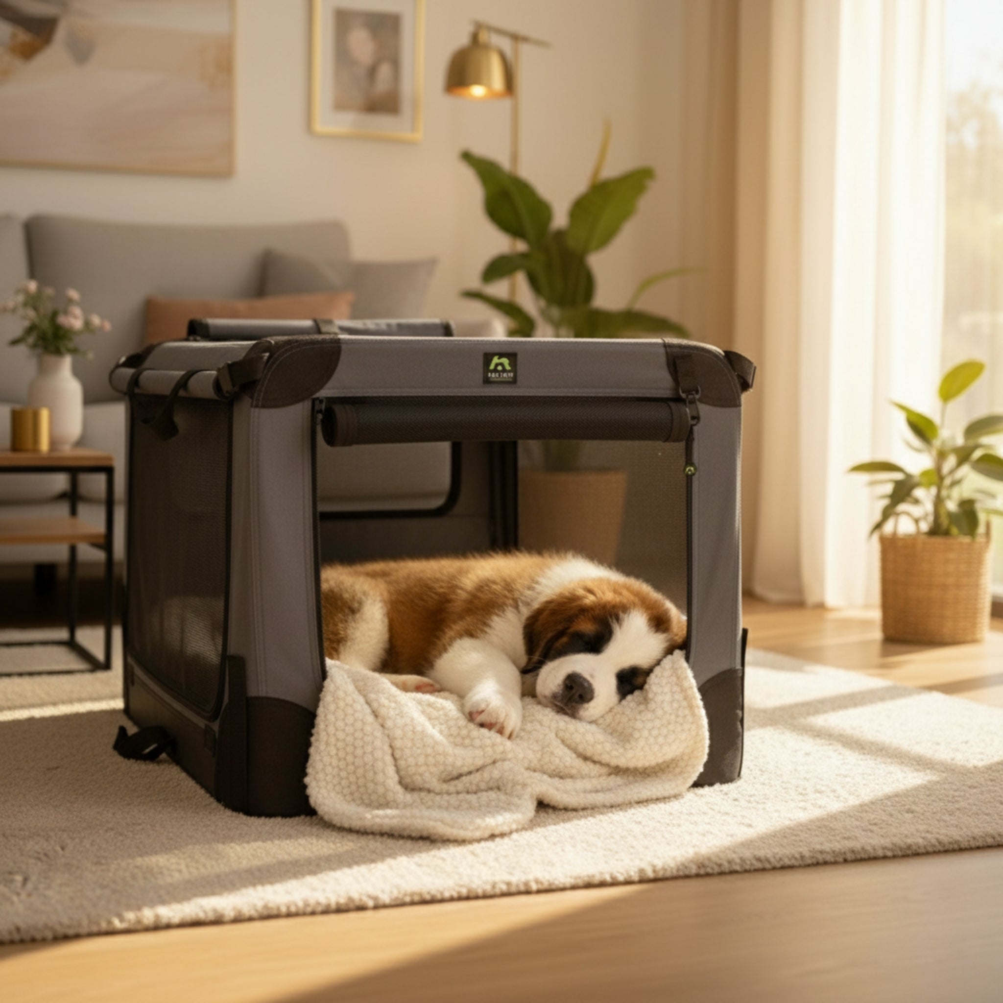 Maelson Soft Kennel – Faltbare Premium Hundebox mit Stahlrahmen für sicheren Auto-Transport &amp; komfortables Reisen