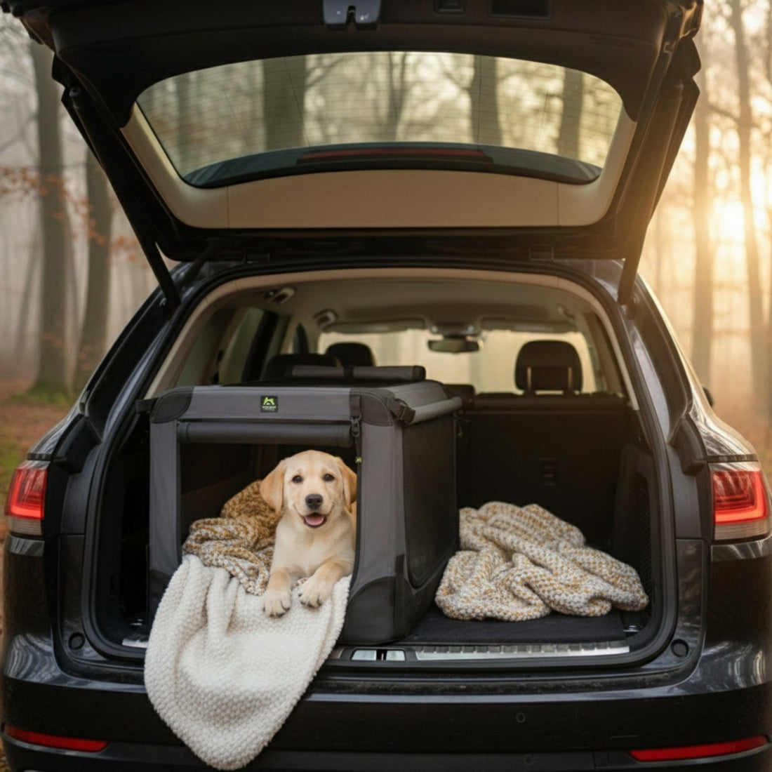 Maelson Soft Kennel – Faltbare Hundebox für Zuhause, Auto &amp; Reise - Woofshack