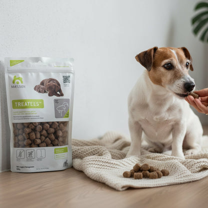 Maelson Treatees Soft Hundesnacks mit Ziege – Getreidefreie Premium - Belohnung für sensible Hunde - Woofshack