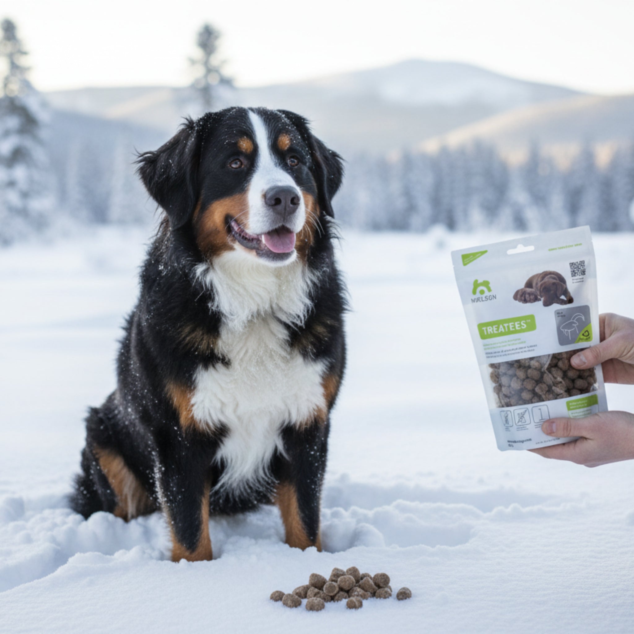 Maelson Treatees Soft Hundesnacks mit Ziege – Getreidefreie Premium - Belohnung für sensible Hunde - Woofshack