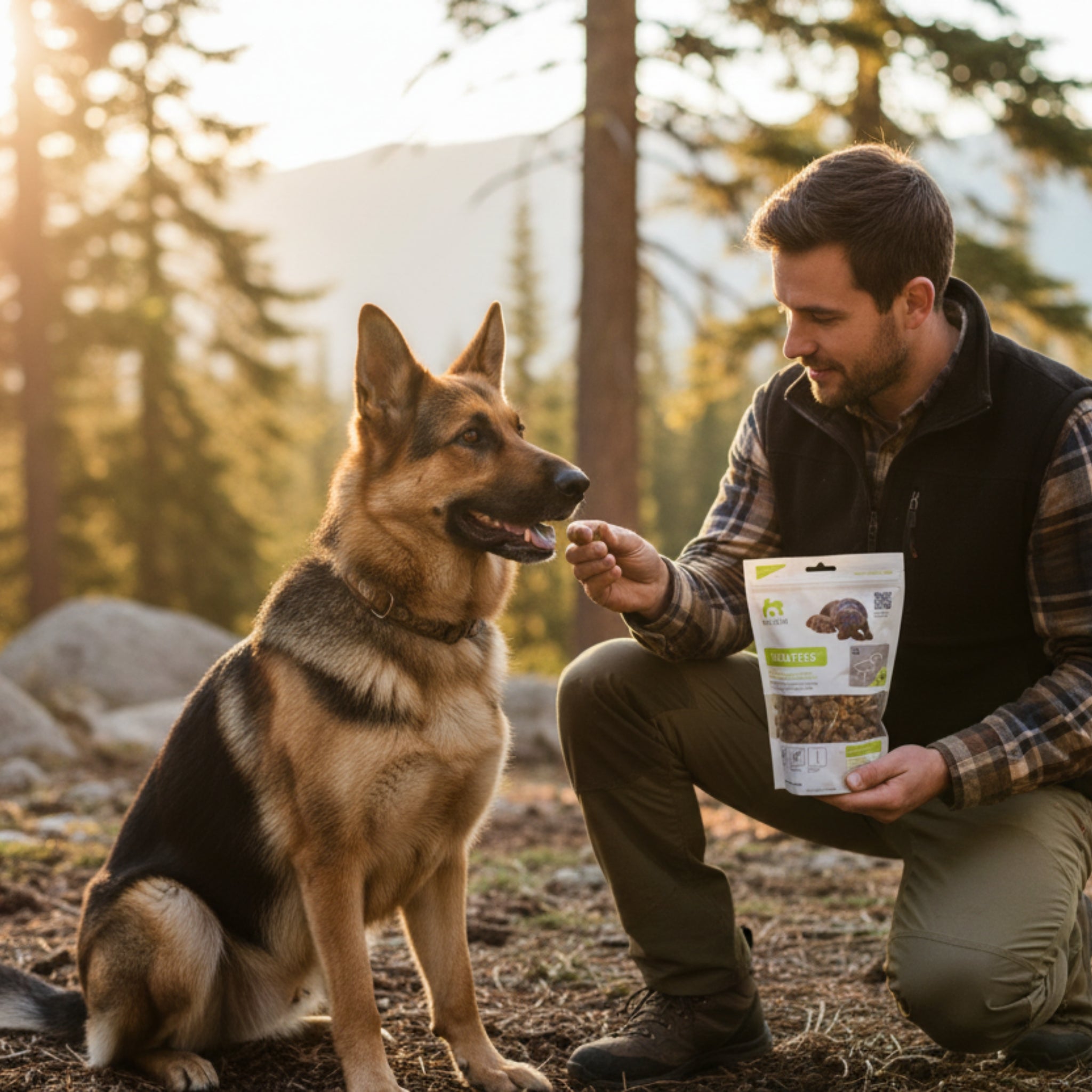 Maelson Treatees Soft Hundesnacks mit Ziege – Getreidefreie Premium - Belohnung für sensible Hunde - Woofshack