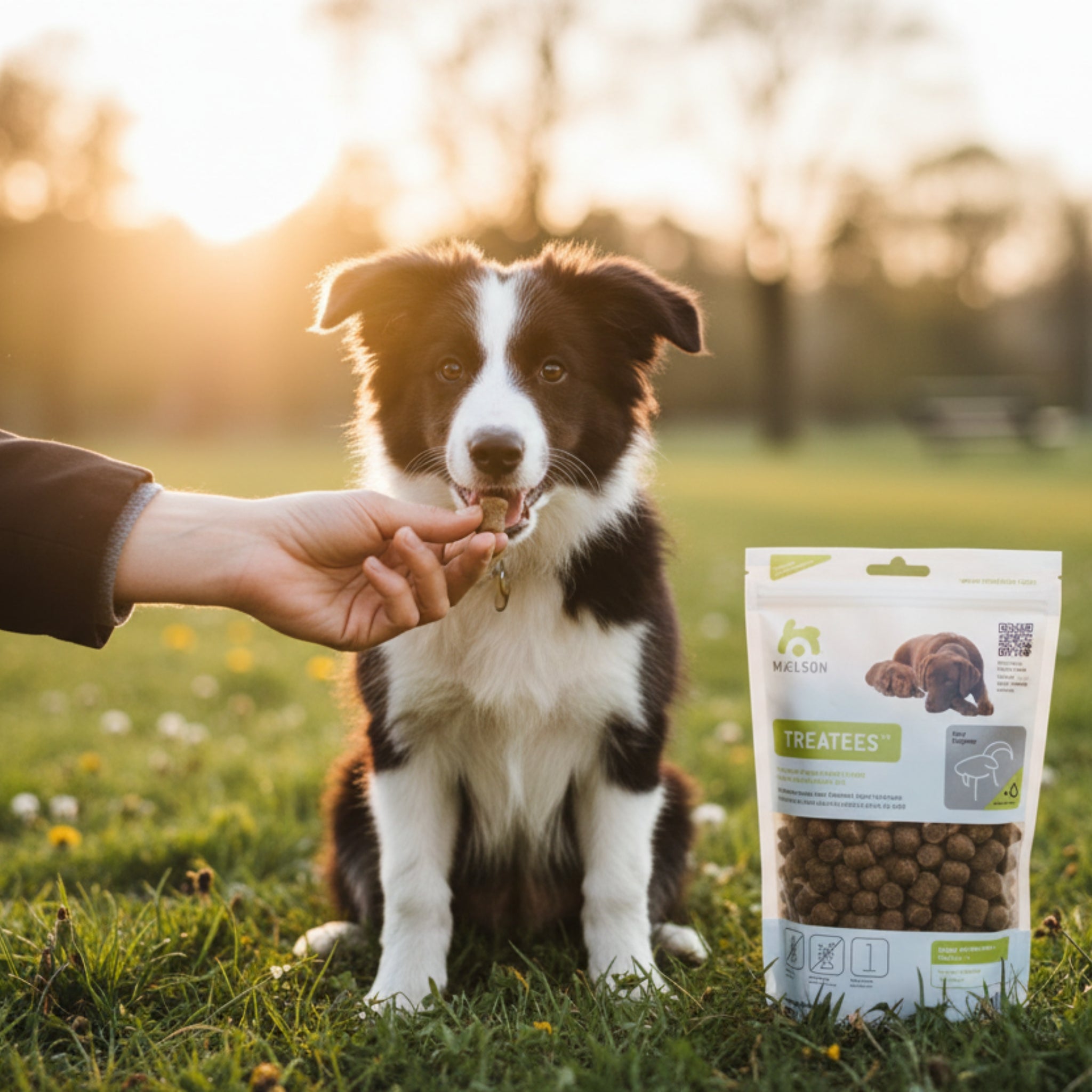 Maelson Treatees Soft Hundesnacks mit Ziege – Getreidefreie Premium - Belohnung für sensible Hunde - Woofshack