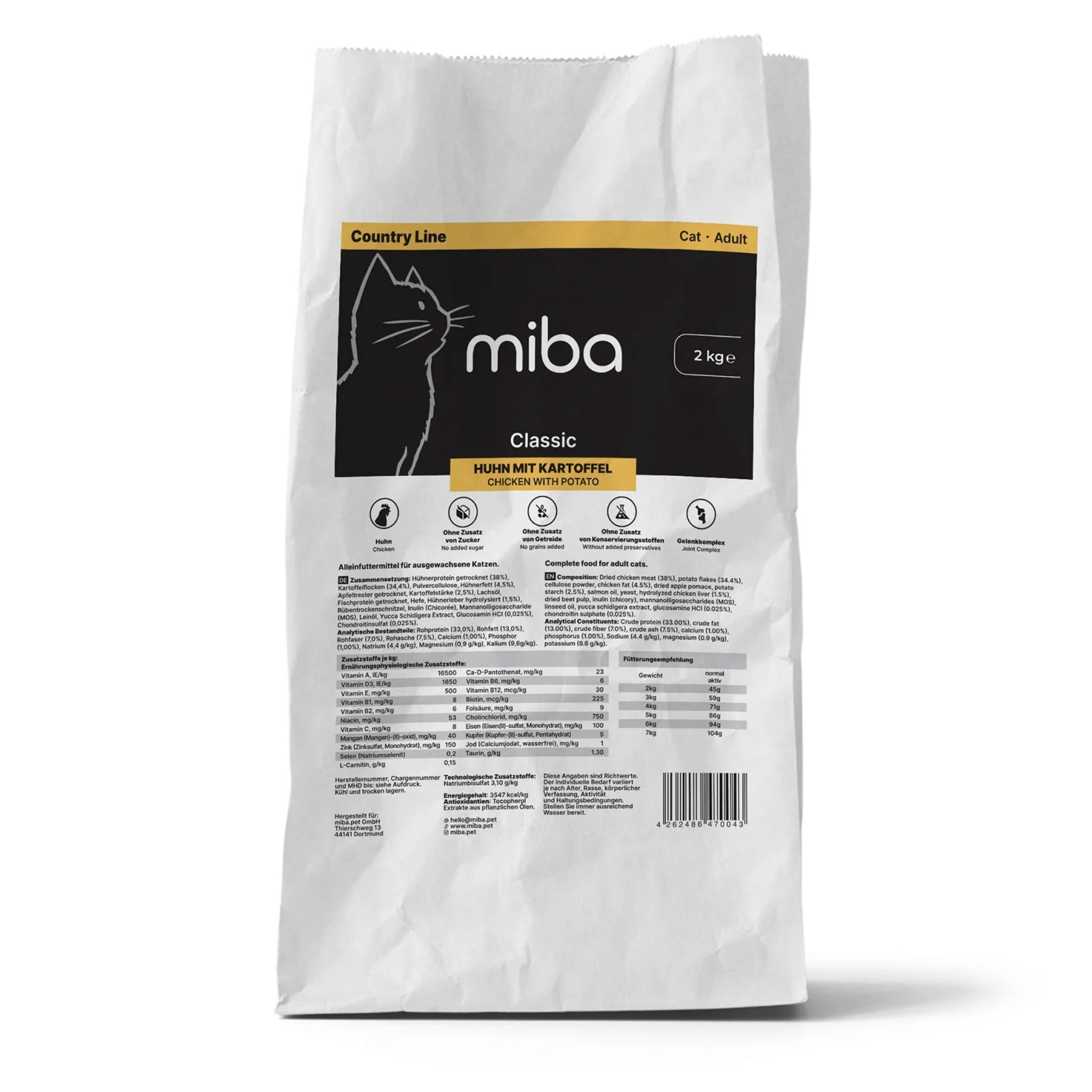 miba Classic Huhn mit Kartoffel, Katzen Trockenfutter - Woofshack