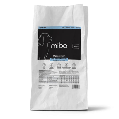 miba Dog Adult &amp; Junior Lachs mit Kartoffel, Hunde Trockenfutter - Woofshack