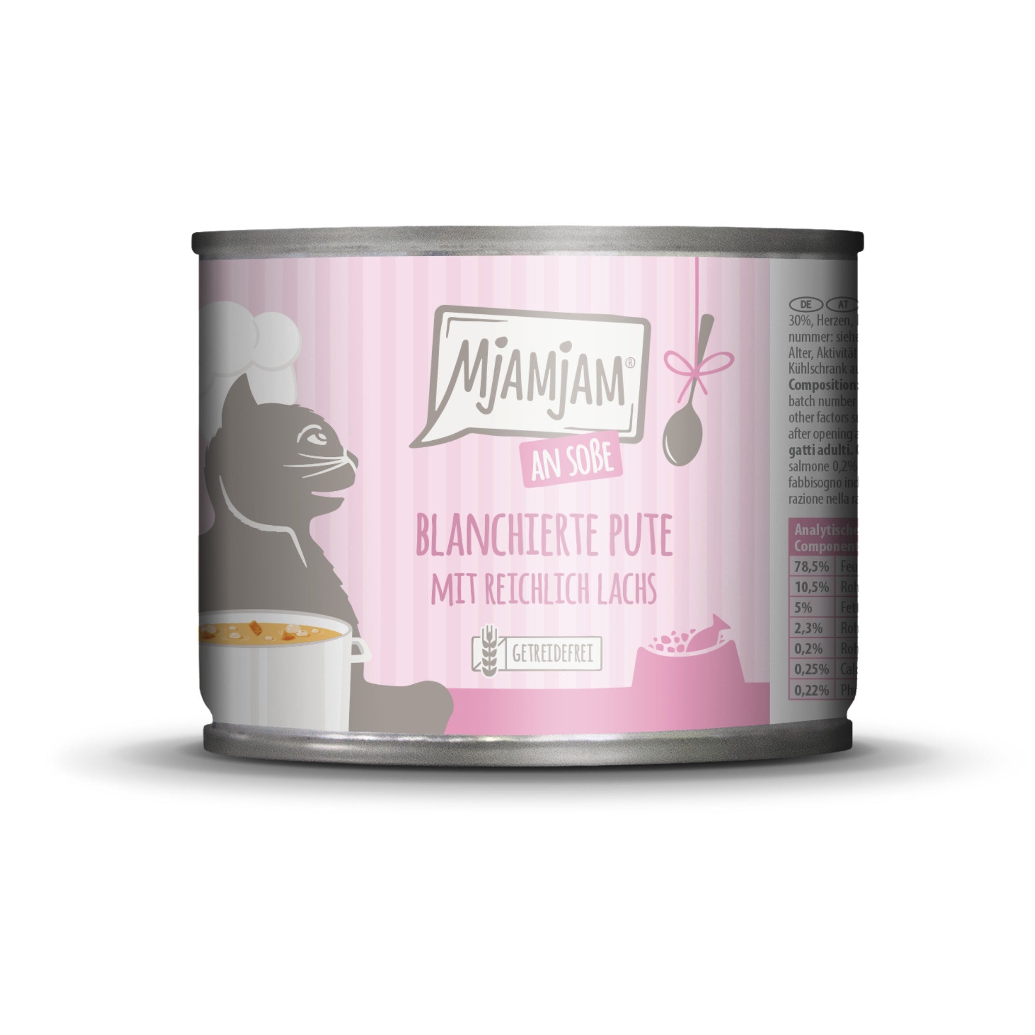 MjAMjAM Blanchierte Pute &amp; Lachs - Katzen Nassfutter - Woofshack