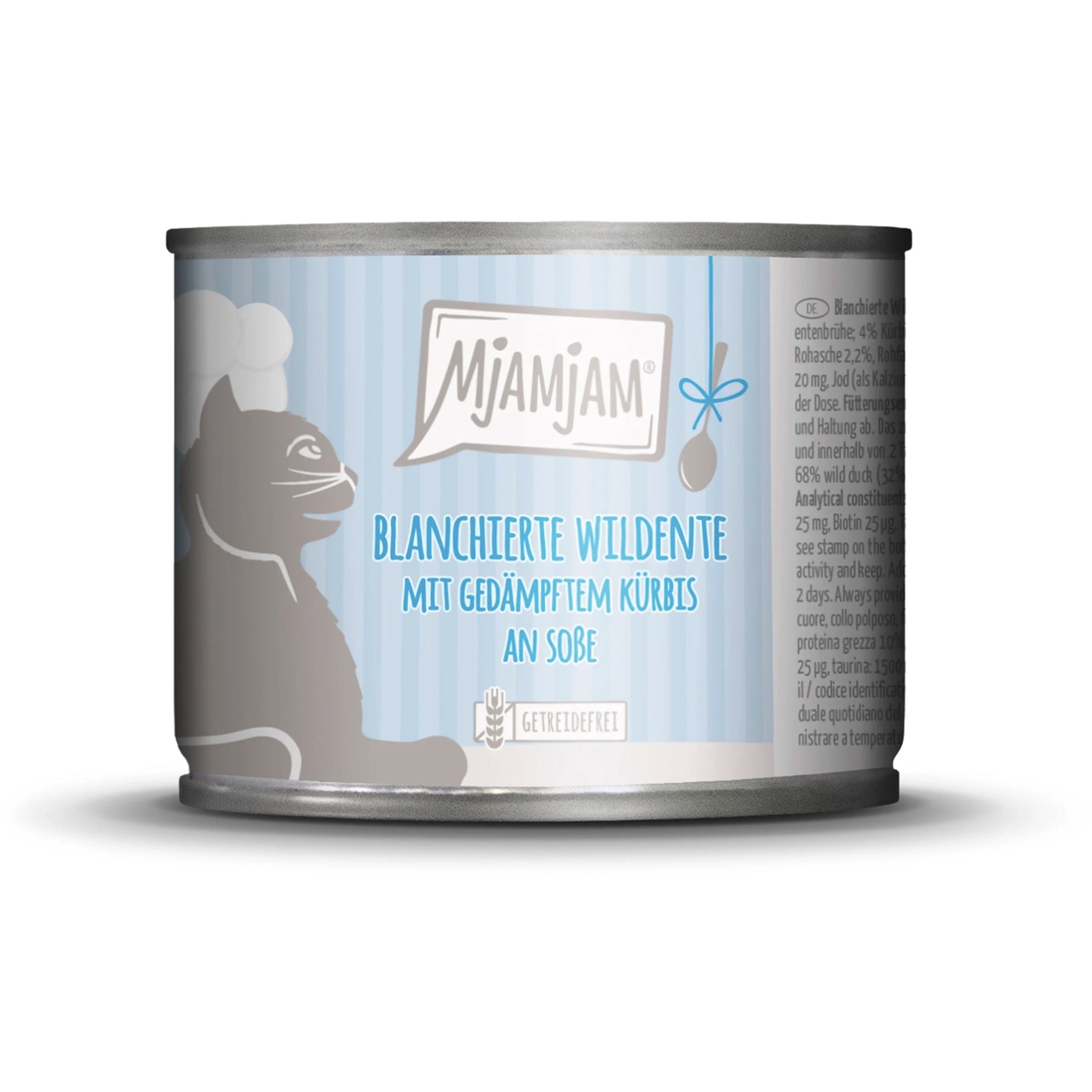 MjAMjAM Blanchierte Wildente &amp; Kürbis - Katzen Nassfutter - Woofshack
