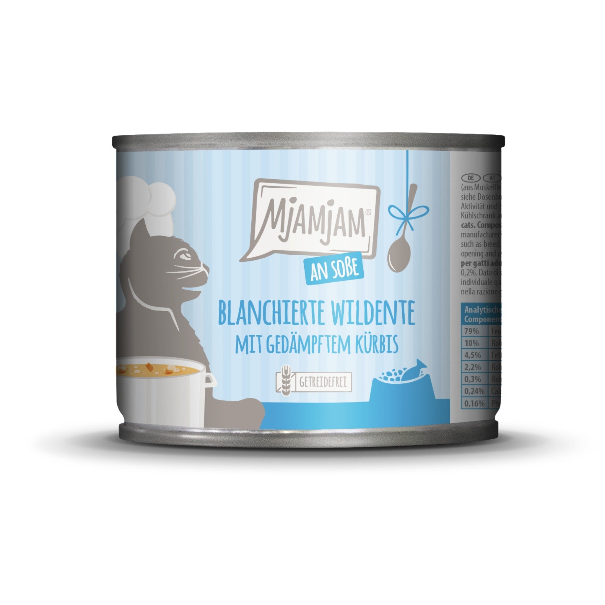 MjAMjAM Blanchierte Wildente &amp; Kürbis - Katzen Nassfutter - Woofshack