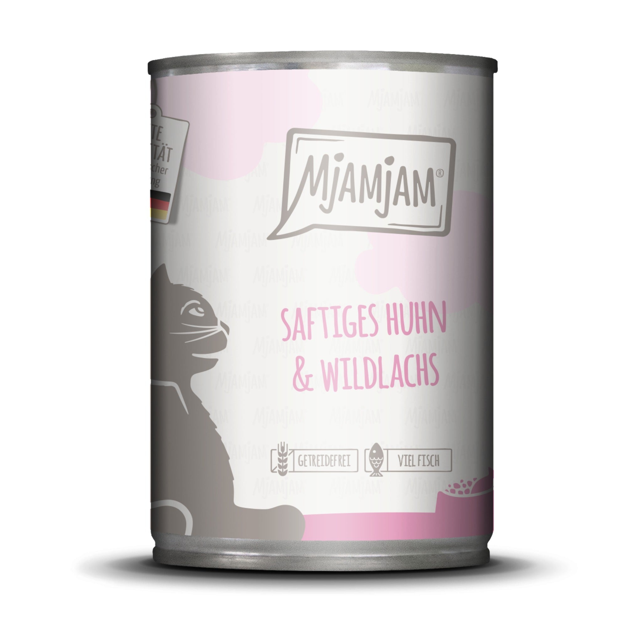 MjAMjAM Huhn &amp; Wildlachs - Katzen Nassfutter - Woofshack