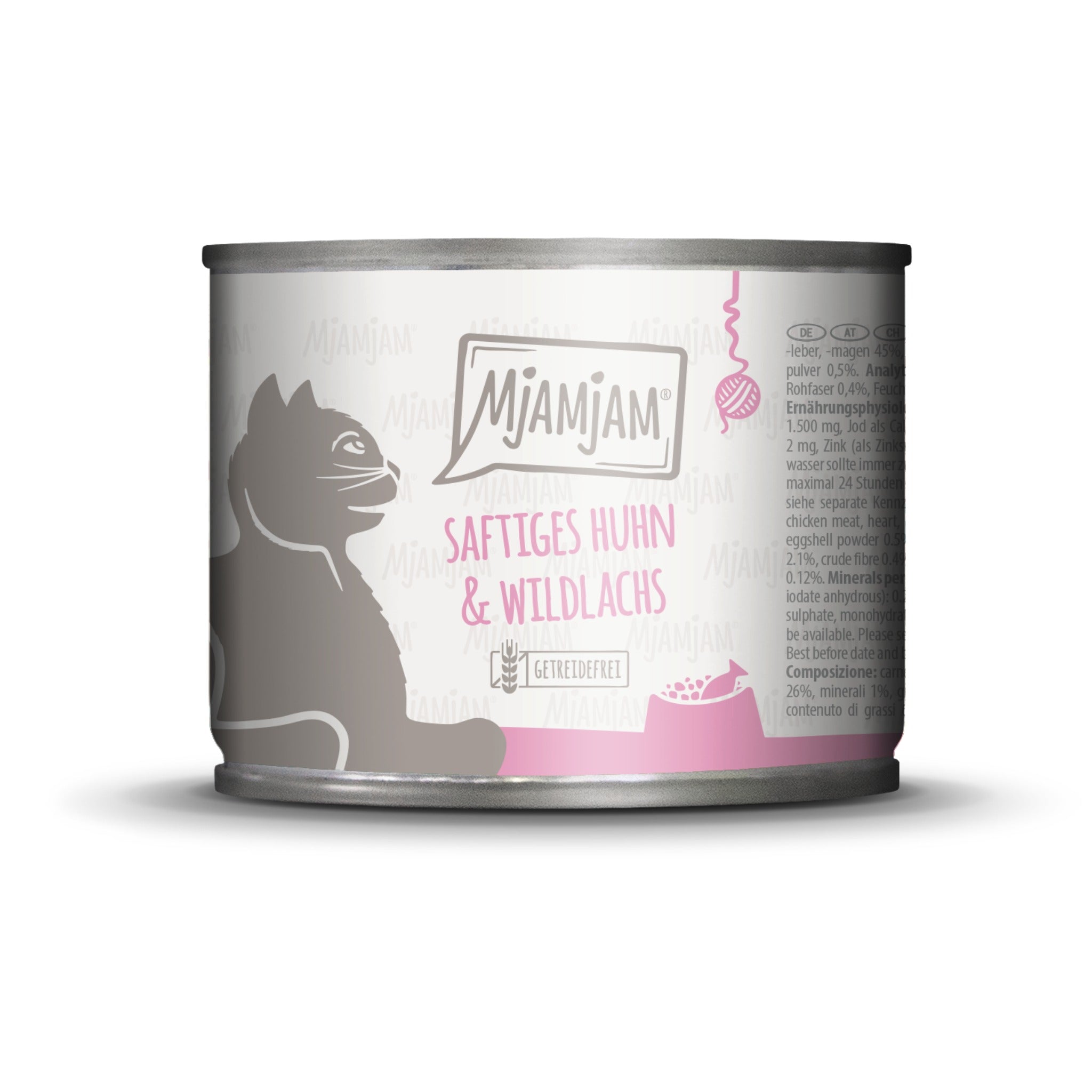 MjAMjAM Huhn &amp; Wildlachs - Katzen Nassfutter - Woofshack