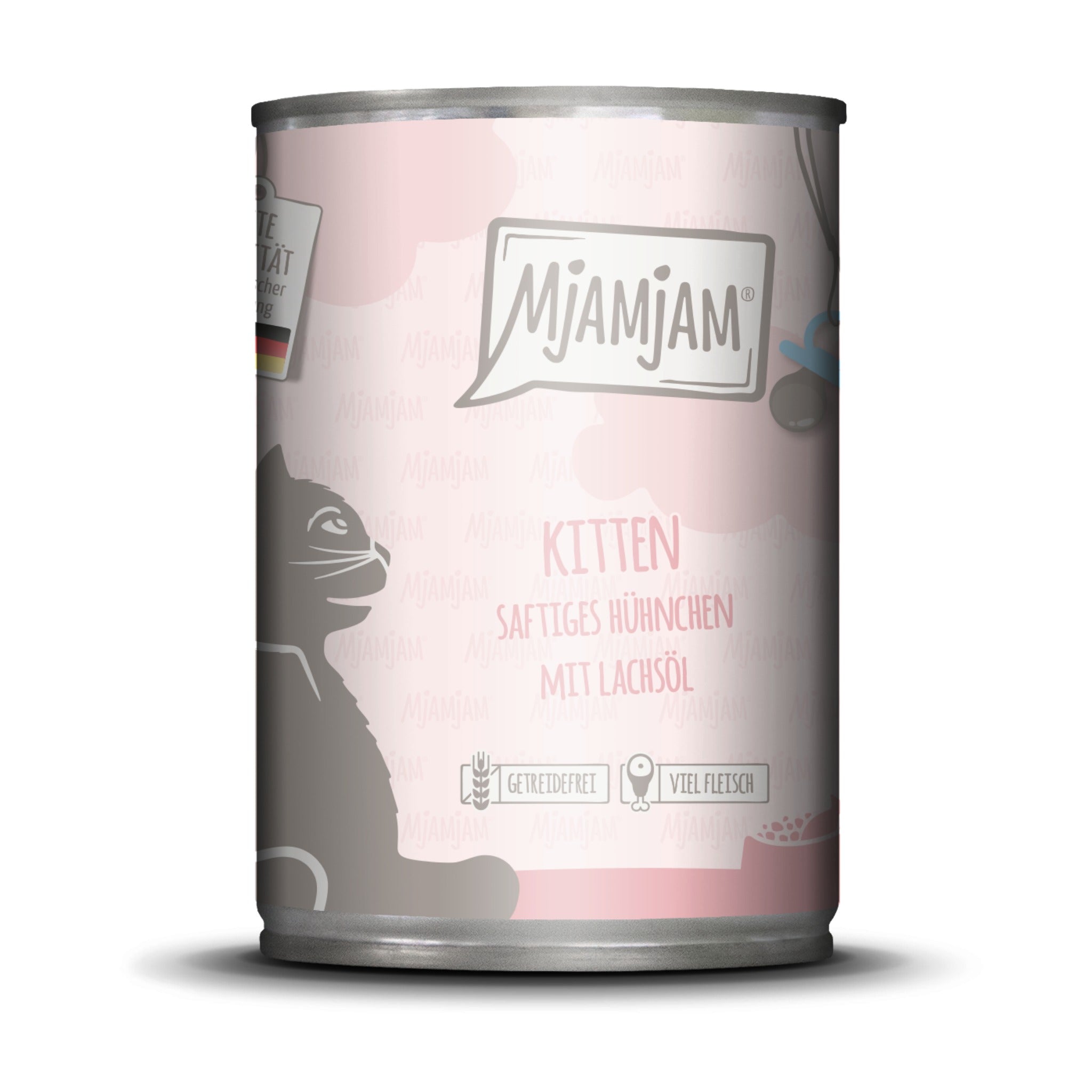 MjAMjAM Kitten Hühnchen &amp; Lachsöl - Katzen Nassfutter - Woofshack