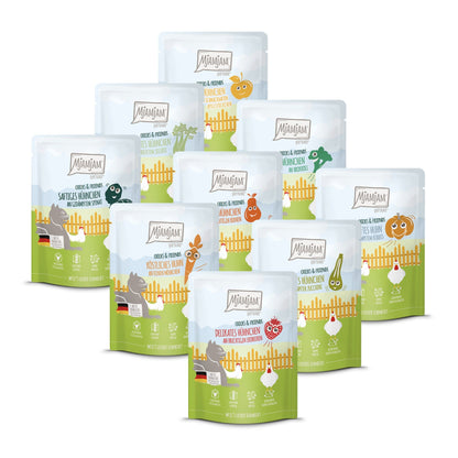 MjAMjAM Quetschie Chicks &amp; Friends Mixpaket - Katzen Nassfutter - Woofshack