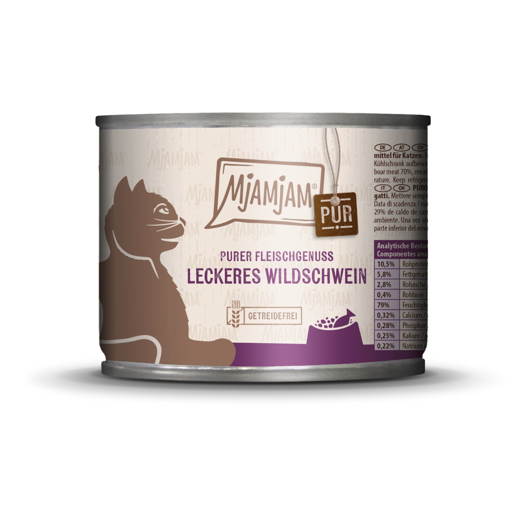 MjAMjAM Wildschwein Pur - Katzen Nassfutter - Woofshack
