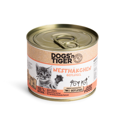 Tiger Gesundes Nassfutter mit <br>Geflügel für Kitten (200g) 200g Nesthäkchen