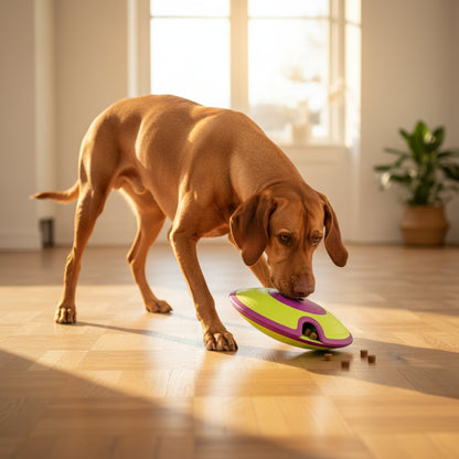 Nina Ottosson Treat Maze – Interaktives Intelligenzspielzeug gegen Langeweile &amp; Unterforderung – Level 2 Denkspiel für Hunde - Woofshack