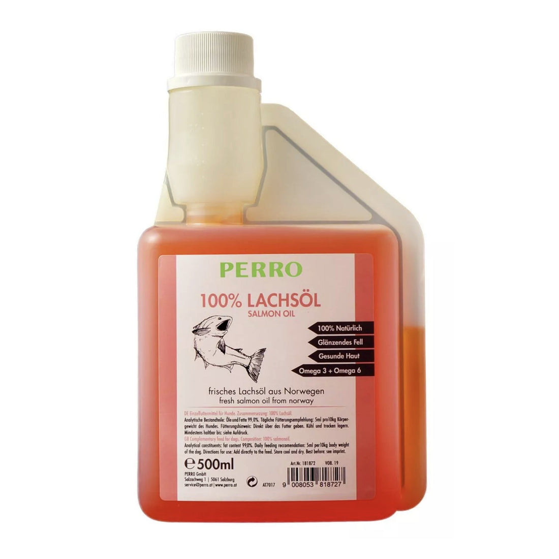 Perro 100% Lachsöl für Hunde - Woofshack