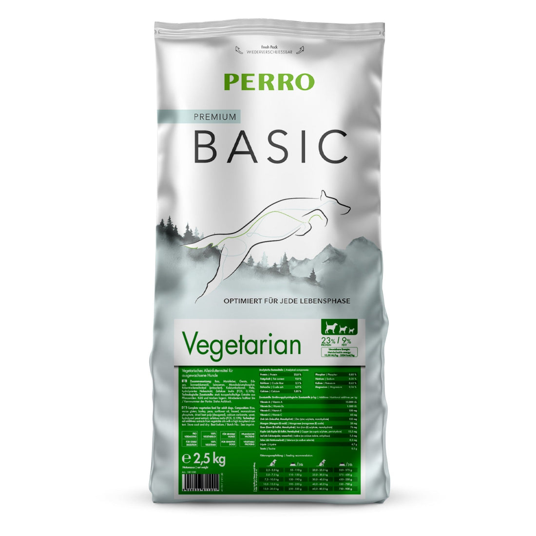 Perro Basic Vegetarian - Hunde Trockenfutter - Woofshack