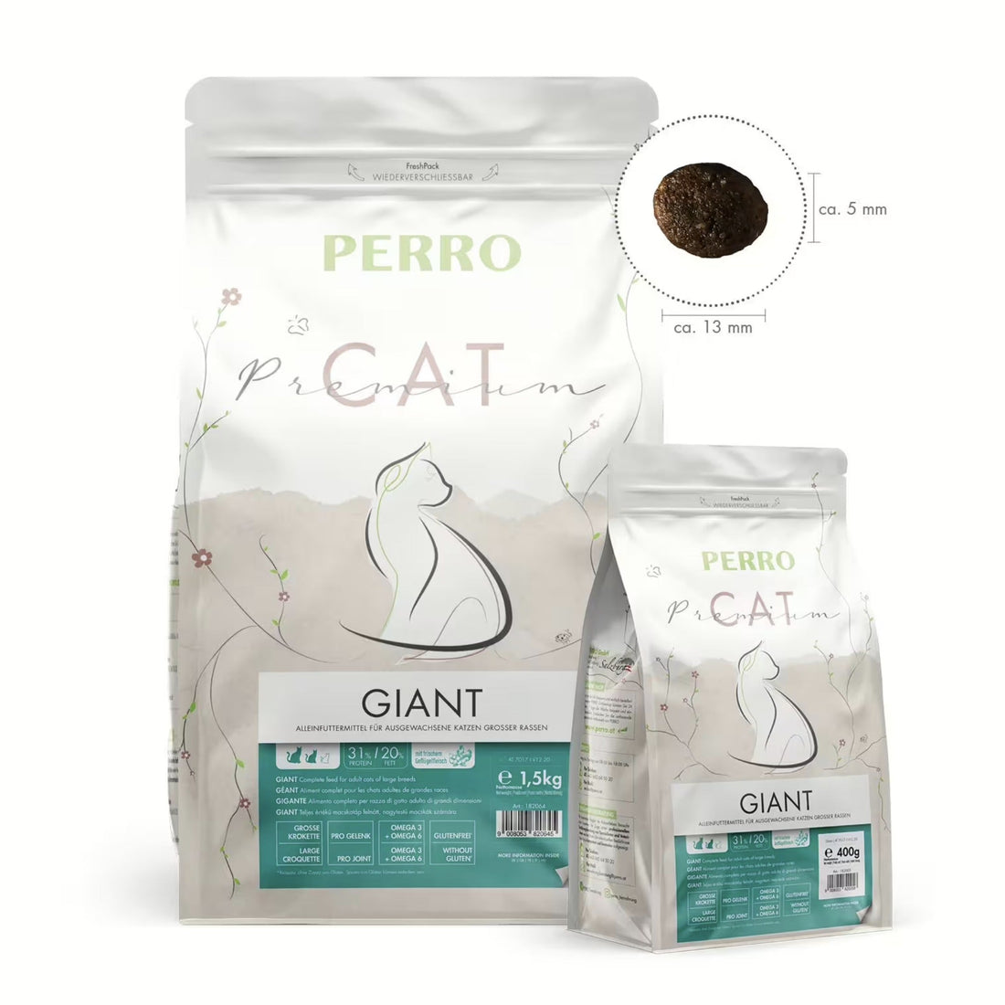 Perro Cat Premium Giant - Katzen Trockenfutter - Woofshack