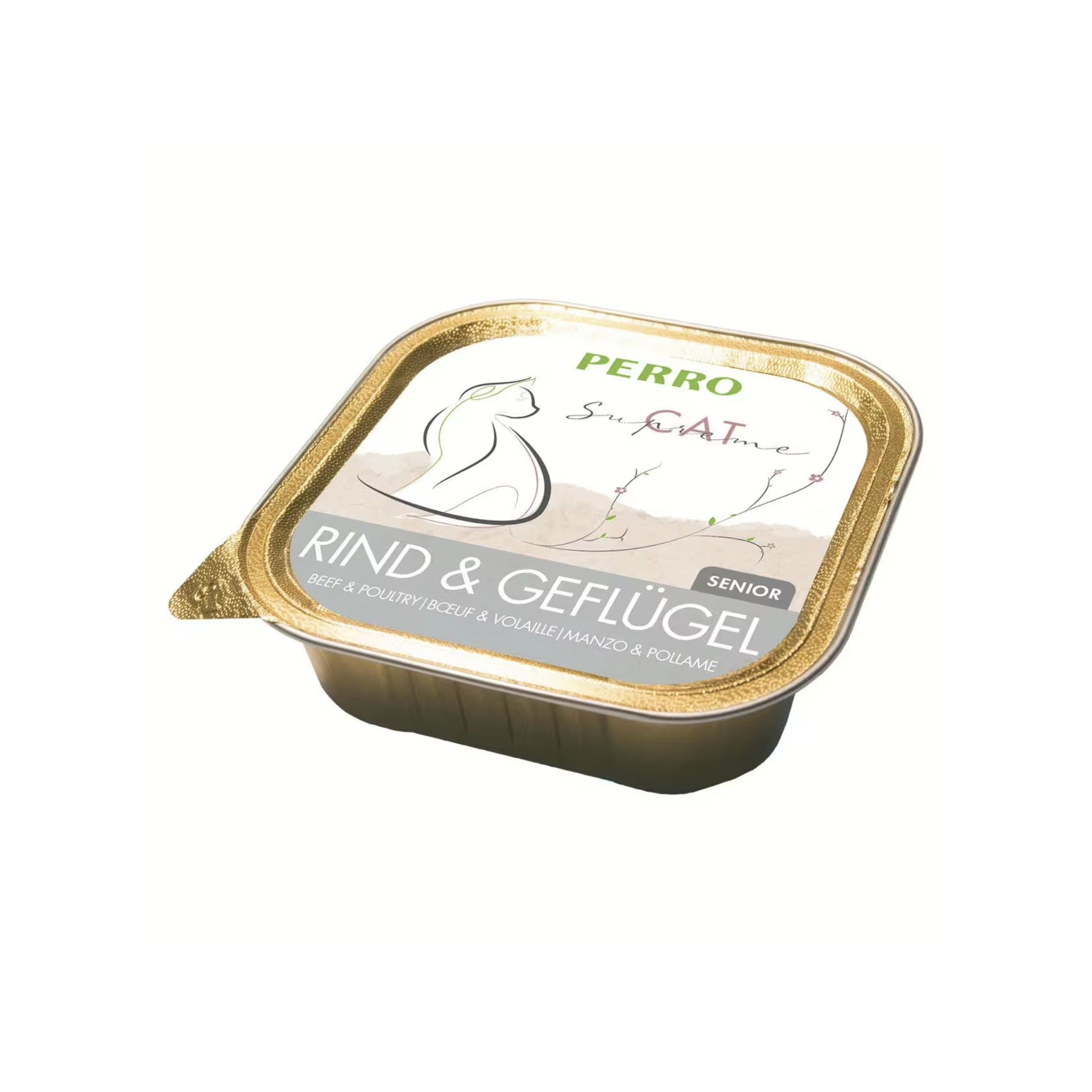 Perro Cat Supreme Senior Rind &amp; Geflügel - Katzen Nassfutter - Woofshack