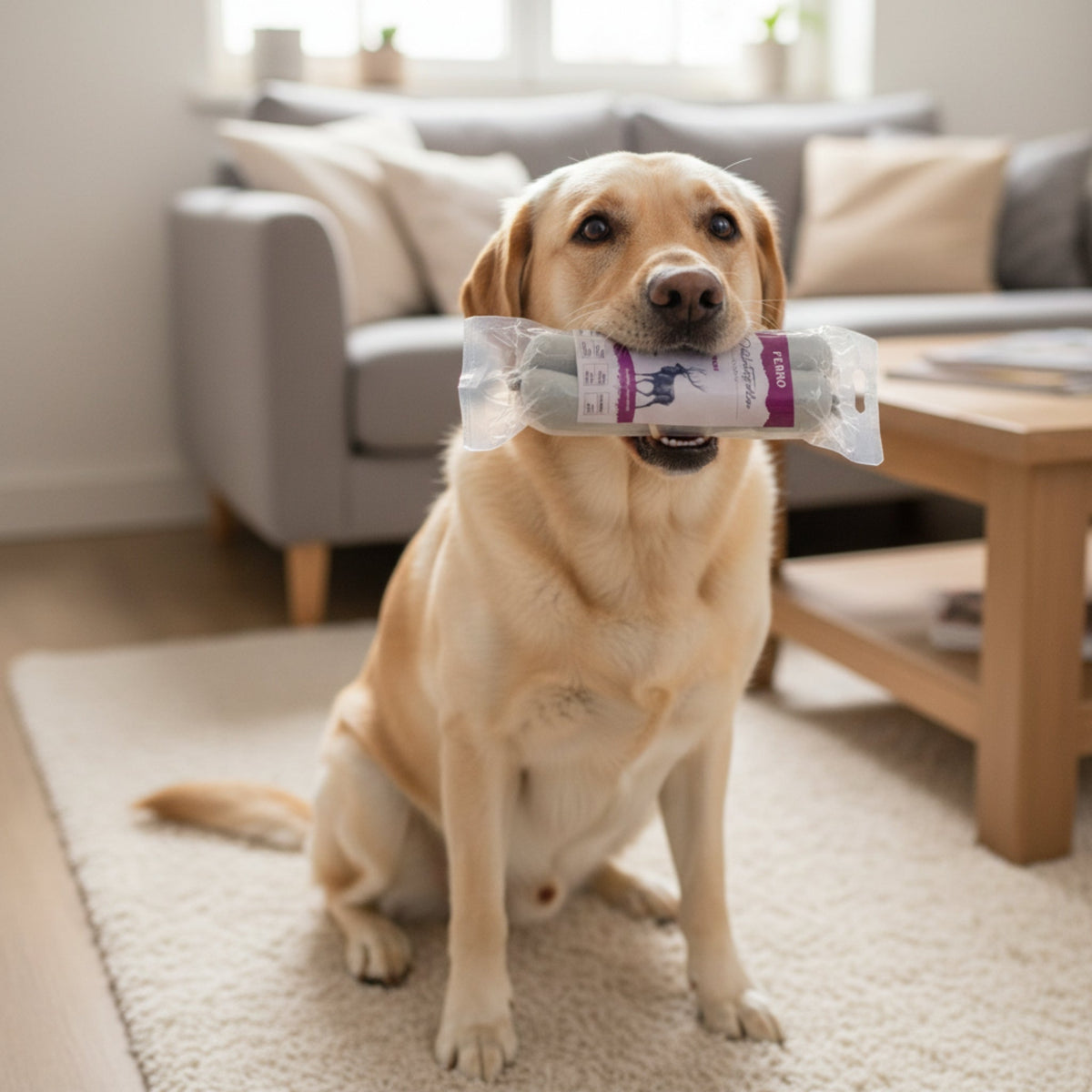 Perro Delikatessrolle Hirsch &amp; Kartoffel - Getreidefreie Hundewurst für sensible Hunde - Woofshack