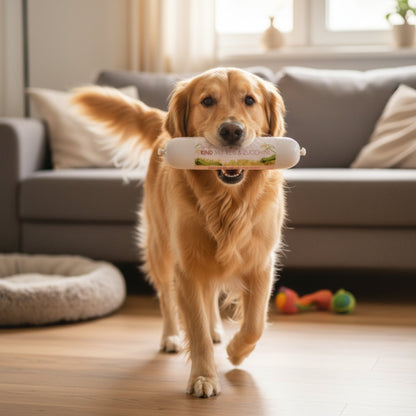 Perro Delikatessrolle Menü Rind mit Reis &amp; Zucchini – Premium Hundewurst für sensible &amp; wählerische Hunde | Monoprotein, Glutenfrei &amp; Hochverdaulich - Woofshack