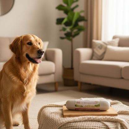 Perro Delikatessrolle Menü Rind mit Reis &amp; Zucchini – Premium Hundewurst für sensible &amp; wählerische Hunde | Monoprotein, Glutenfrei &amp; Hochverdaulich - Woofshack