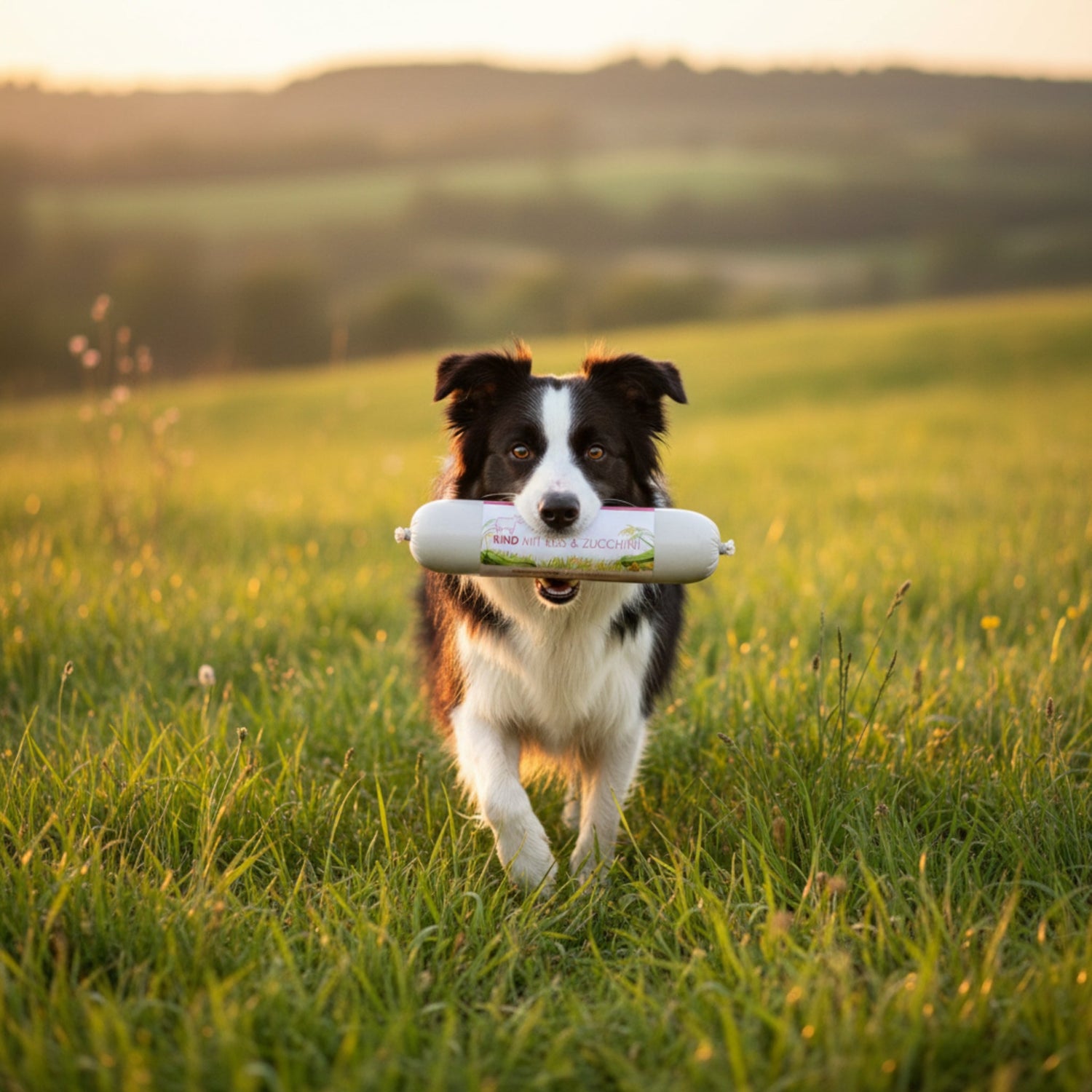 Perro Delikatessrolle Menü Rind mit Reis &amp; Zucchini – Premium Hundewurst für sensible &amp; wählerische Hunde | Monoprotein, Glutenfrei &amp; Hochverdaulich - Woofshack