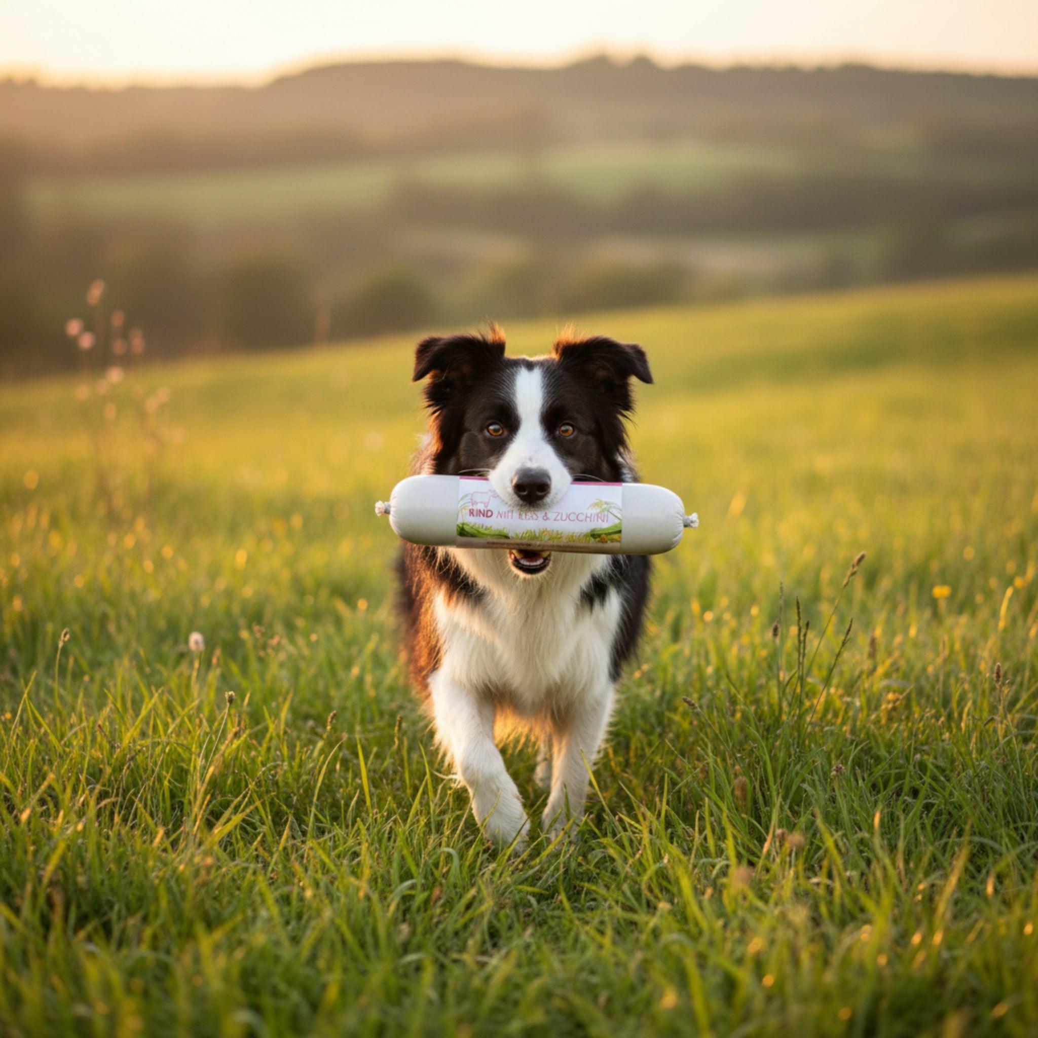 Perro Delikatessrolle Menü Rind mit Reis &amp; Zucchini – Premium Hundewurst für sensible &amp; wählerische Hunde | Monoprotein, Glutenfrei &amp; Hochverdaulich - Woofshack