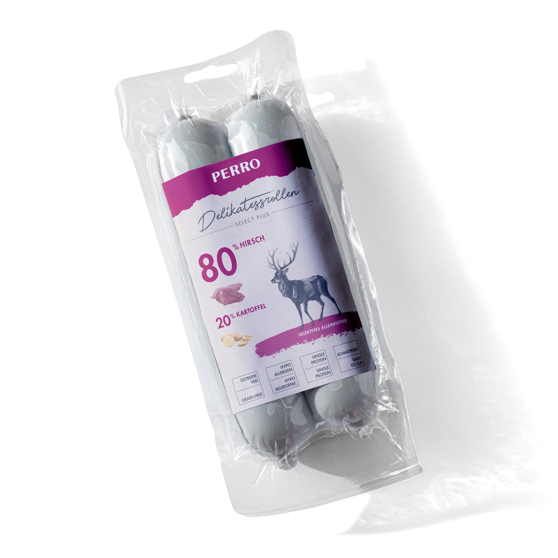 Perro Delikatessrolle No.1 Hirsch & Kartoffel - Hundewurst - Woofshack