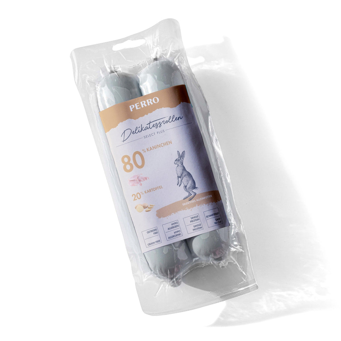 Perro Delikatessrolle No.1 Kaninchen & Kartoffel - Hundewurst - Woofshack