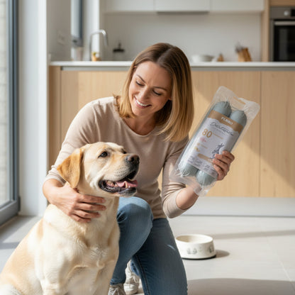 Perro Delikatessrolle No.1 Kaninchen &amp; Kartoffel – Premium Hundewurst mit 80% Frischfleisch, getreidefrei &amp; hypoallergen für sensible Hunde - Woofshack