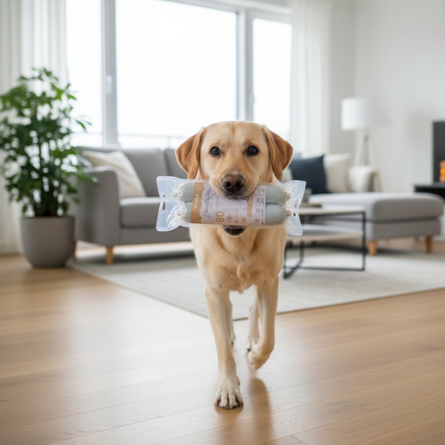 Perro Delikatessrolle No.1 Kaninchen &amp; Kartoffel – Premium Hundewurst mit 80% Frischfleisch, getreidefrei &amp; hypoallergen für sensible Hunde - Woofshack