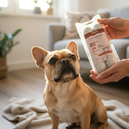 Perro Delikatessrolle No.1 Pferd &amp; Kartoffel – Hypoallergen, Getreidefrei, 80% Frischfleisch - Woofshack