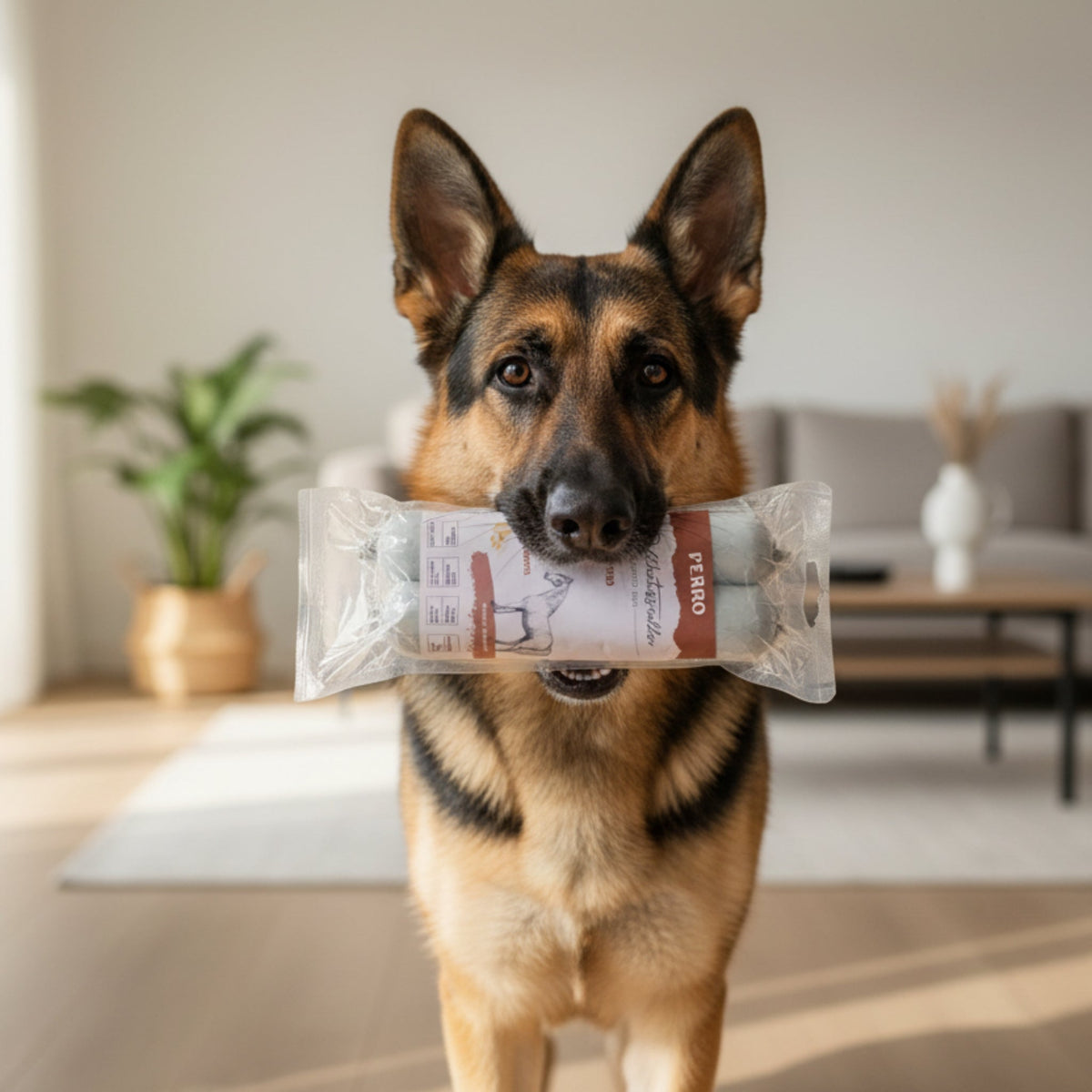 Perro Delikatessrolle No.1 Pferd &amp; Kartoffel – Hypoallergen, Getreidefrei, 80% Frischfleisch - Woofshack