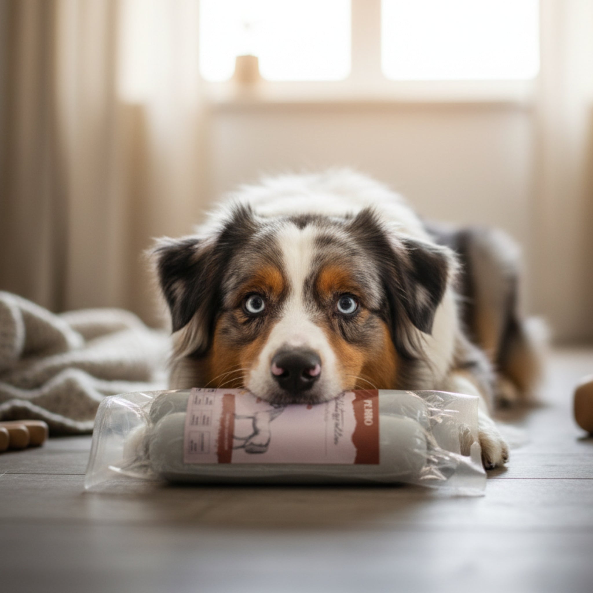 Perro Delikatessrolle No.1 Pferd &amp; Kartoffel – Hypoallergen, Getreidefrei, 80% Frischfleisch - Woofshack