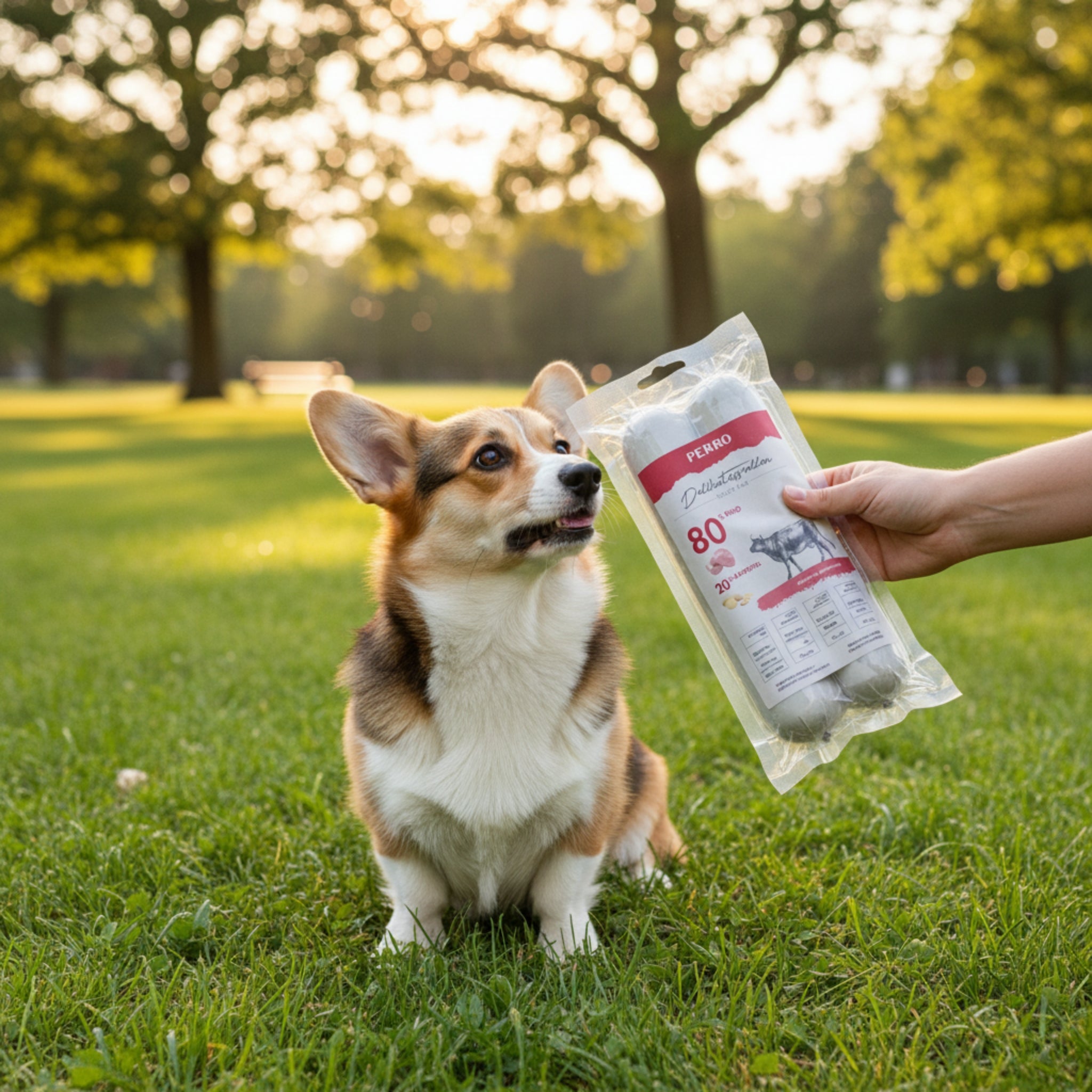 Perro Delikatessrolle No.1 Rind &amp; Kartoffel – Premium Hundewurst für ernährungssensible Hunde, getreidefrei, leicht verdaulich, hoher Fleischanteil, natürliche Zutaten - Woofshack