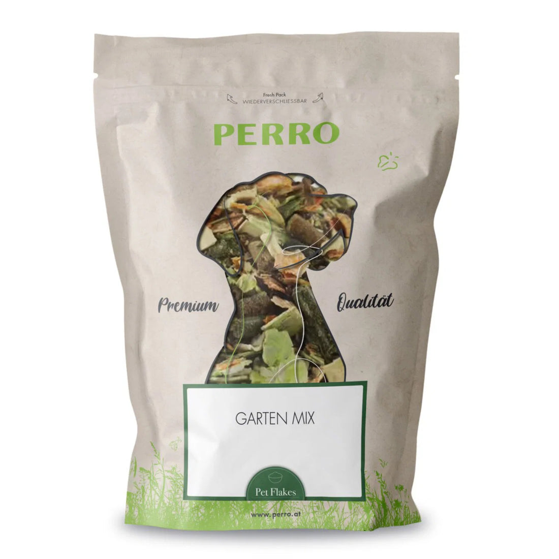 Perro Garten Mix – Natürliche Gemüseflocken für Hunde | Glutenfrei, getreidefrei &amp; reich an Ballaststoffen für eine gesunde Verdauung